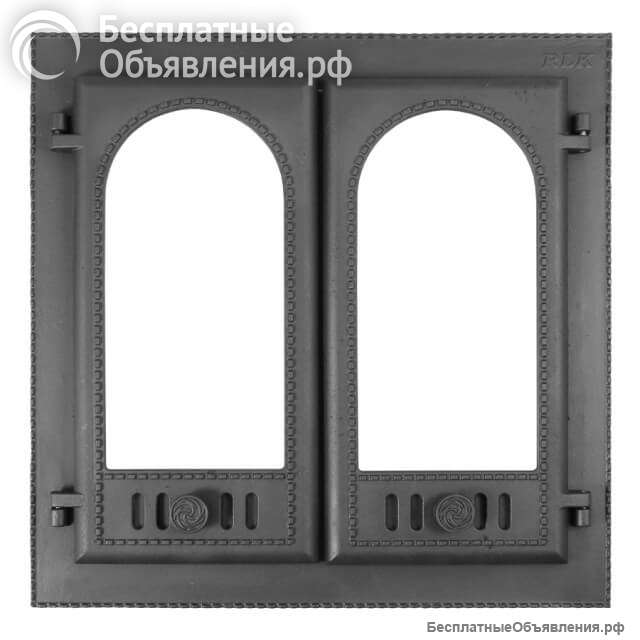 Дверца чугунная каминная ДК-8С Горница-2