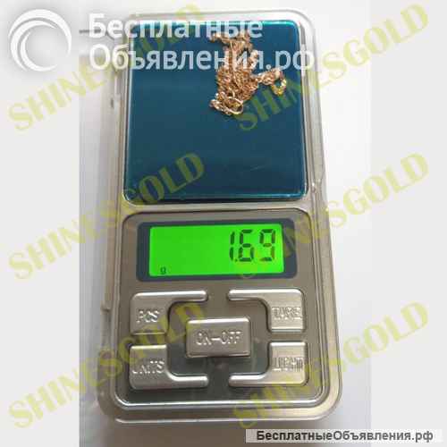 Золотая цепочка 1.69 гр. 585проба