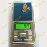 Золотая цепочка 1.69 гр. 585проба