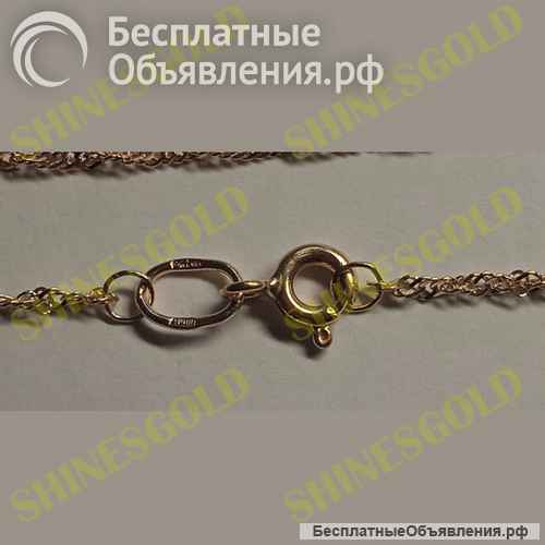 Золотая цепочка 1.69 гр. 585проба