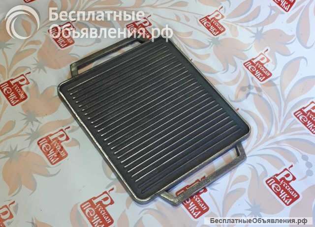Противень-гриль чугунный прямоугольный 490 (400)х360 мм