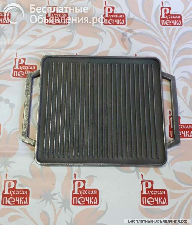 Противень-гриль чугунный прямоугольный 490 (400)х360 мм