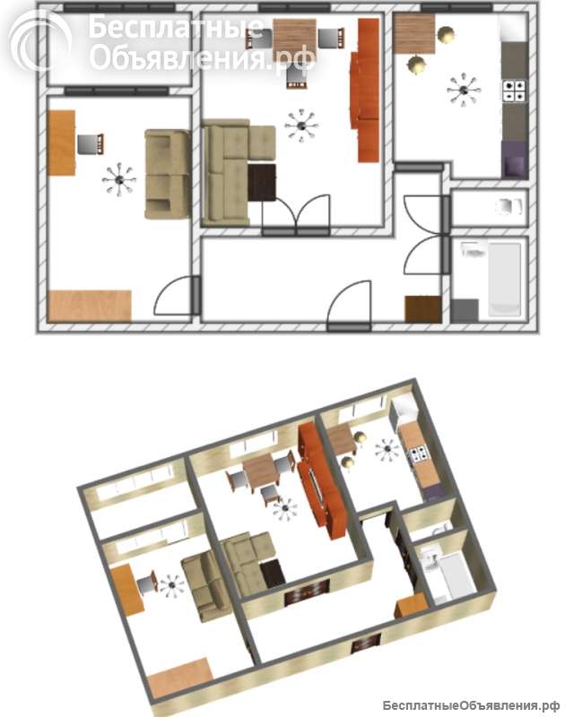Квартира в Алтуфьевском районе, 2 комнаты
