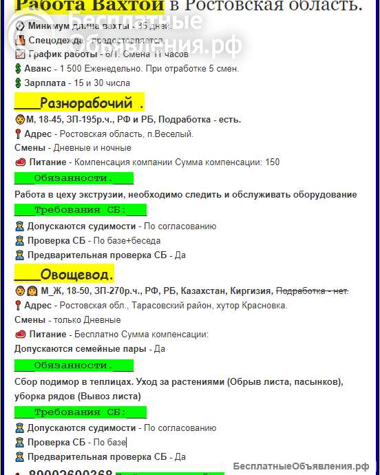 Рабочие на овощную базу