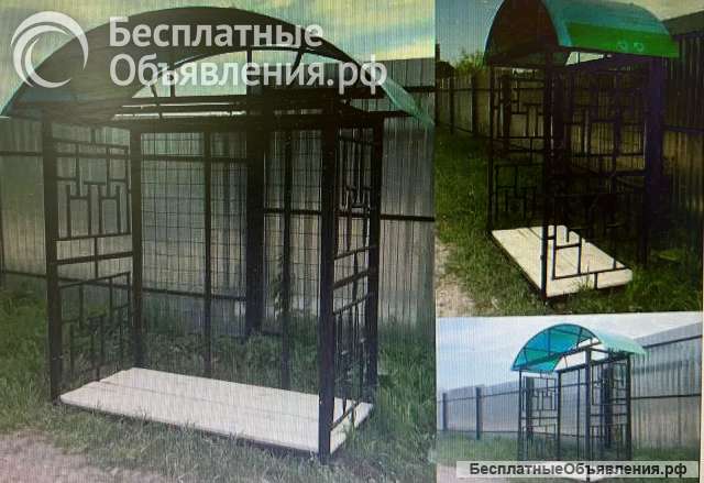 Дровница для дачи и бани из металла уличную, дровник навес для дров поленницу