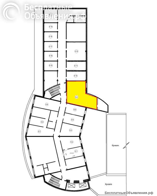 Аренда офиса 55,5 кв.м у метро Приморская