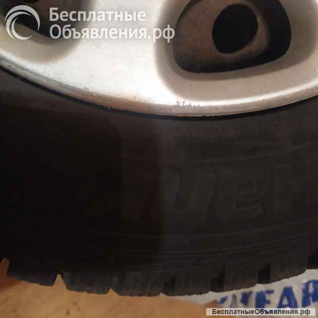 185/65r14 шипованные на дисках с колпаками 4 шт