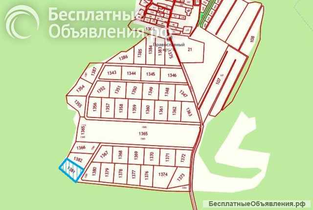 Земельный участок сельскохозяйственного назначения вблизи д. Тозырево