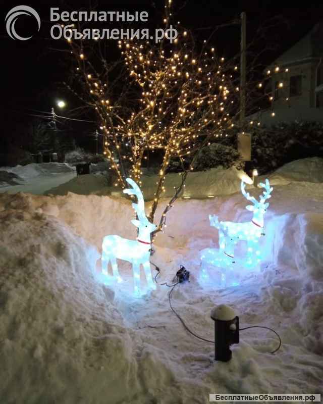 Услуги по профессиональному украшению гирляндами и декоративной подсветкой