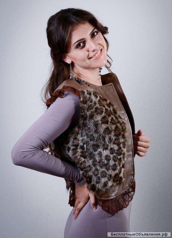 Меховой жилет