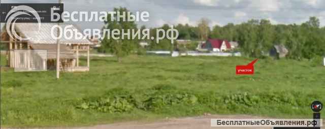 Учаcток 25 соток ЛПХ, на берегу пруда, 3 км от г. Александров