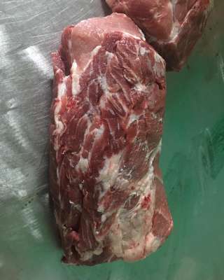 Шея свиная без кости. Свиная разделка.