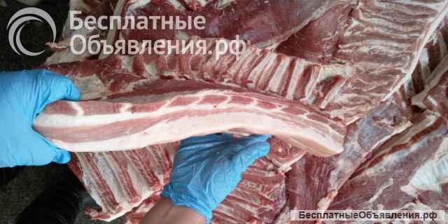 Грудинка свиная без кости (ИВР). Свиная разделка.