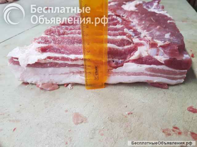 Грудинка свиная без кости (ИВР). Свиная разделка.