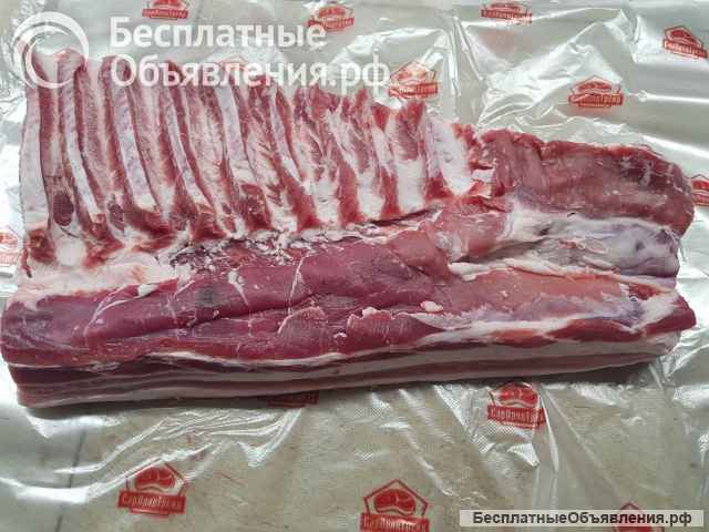 Грудинка свиная без кости (ИВР). Свиная разделка.