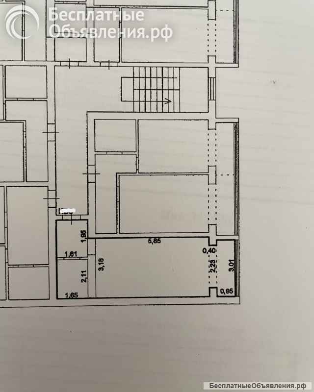 Студия 30 м² этаж 2/6