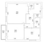 3-комнатная квартира 124 м2