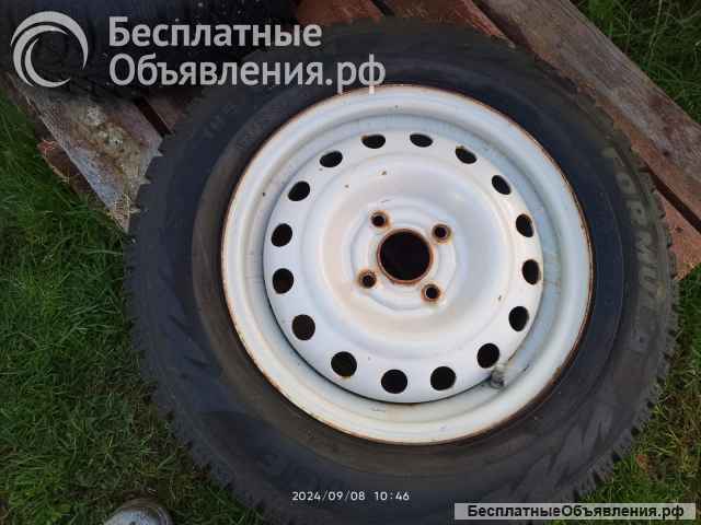 Диски с зимней резиной две пары 185/65 R14