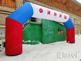 Надувная арка СТАРТ ФИНИШ шириной 8 м