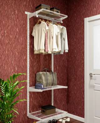 Металлические стеллажи для гардеробной