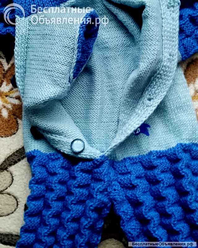 Вязаный из 100% шерсти комплект для мальчика