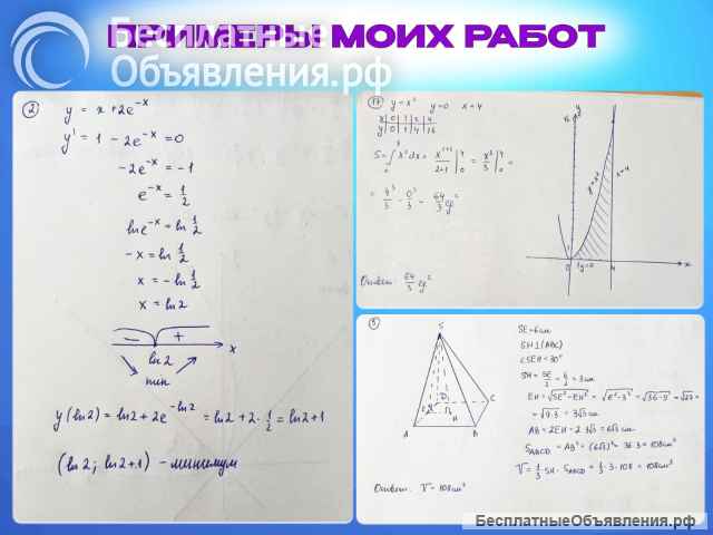 Решение задач по высшей математике