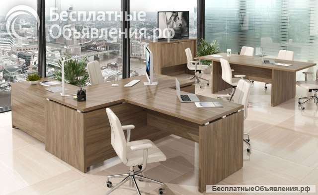 Офисная мебель новая кабинет руководителя Дублин письменный стол приставка тумба