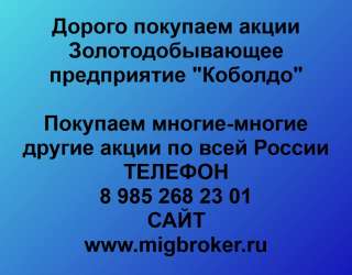 Покупаем акции «ЗДП Коболдо» и любые другие акции по всей России