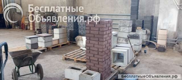 Цех на вывоз. полный комплект оборудования для производства бетонных блоков для наборных столбов заб