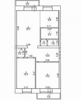 3-комнатная квартира 89,1 м2