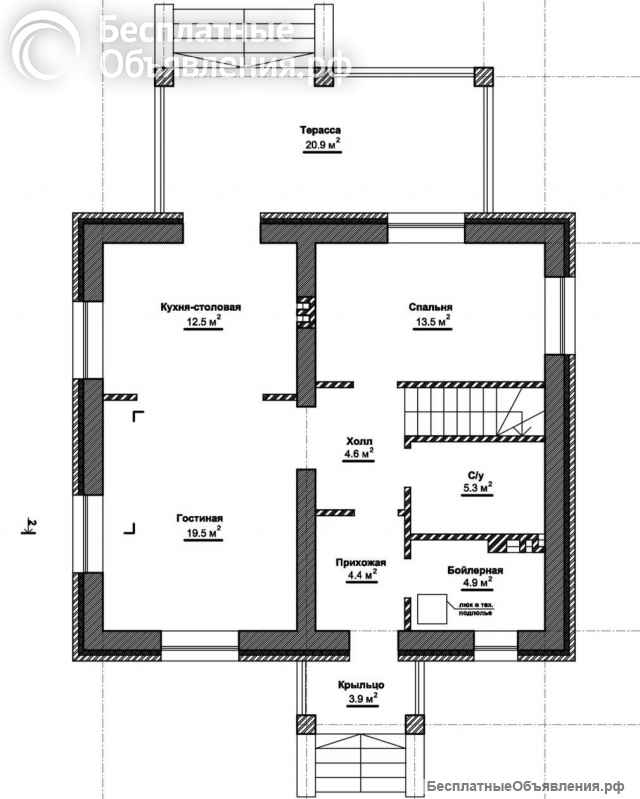 Дом из блоков 149м