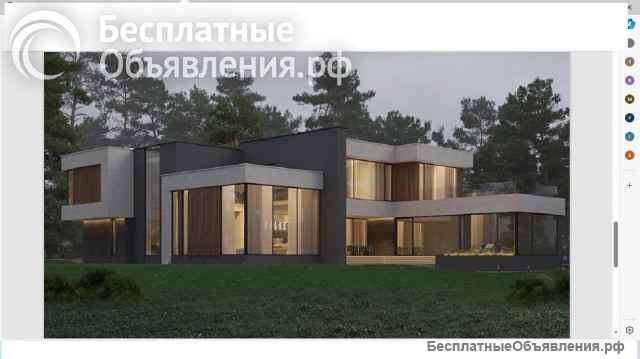 Дом в современном минималистичном стиле в одном из лучших коттеджных поселков