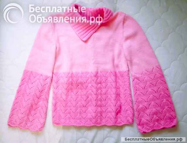 Авторский джемпер ручной вязки 42-44 р