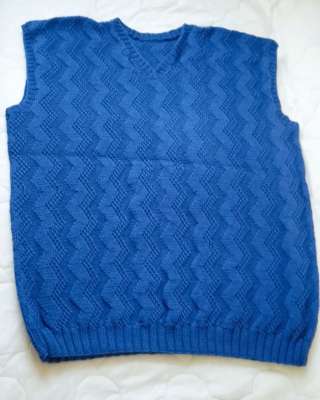 Натуральный хлопок. Ручная работа. Жилет мужской