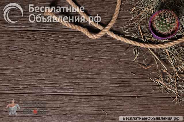 Террасная доска из ДПК Turtle Shell, Square, Texas Hickory