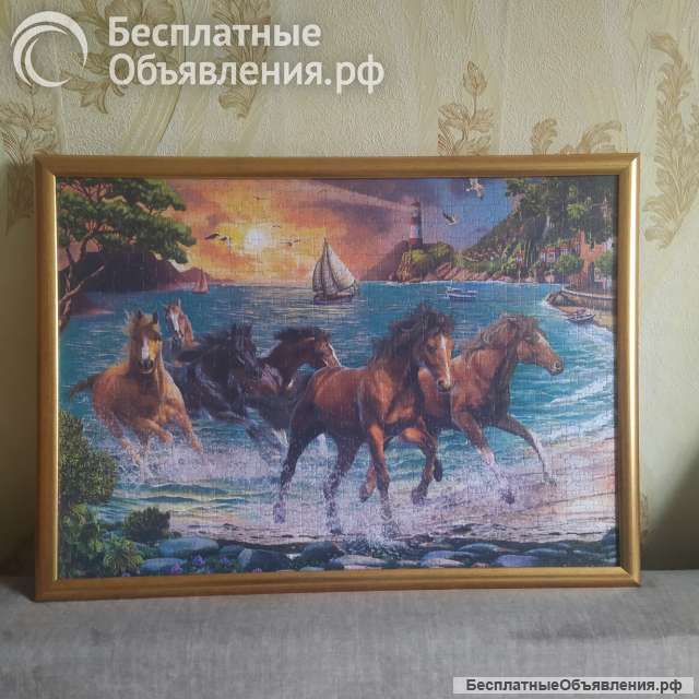 Картины ручной работы из пазлов для интерьера