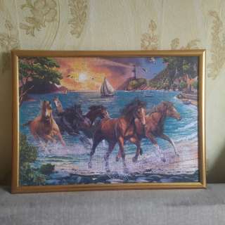 Картины ручной работы из пазлов для интерьера