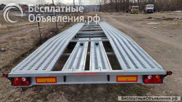 Прицеп автовоз трехосный на 2 авто