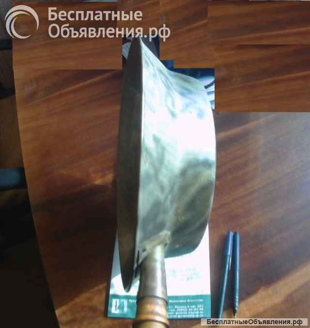 Таз медный для варенья, с ручкой