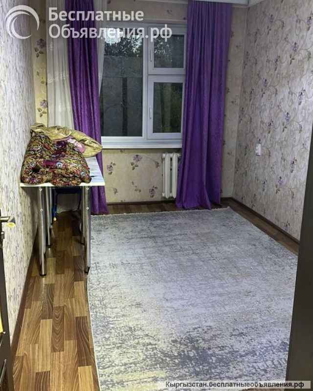 Сдаю 2-комнатную квартиру, 4 микрорайон, 40 000 сом, б/п
