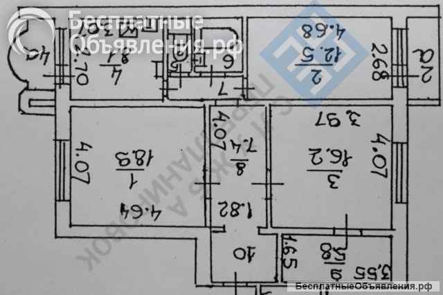 3-х комнатная квартира в Люблино