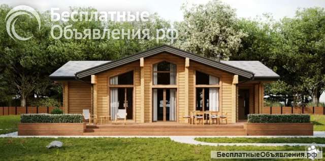 Одноэтажный дом из клееного бруса