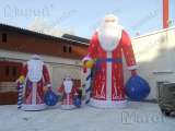 Надувные новогодние фигуры - Дед мороз, Снегурочка, Снеговик