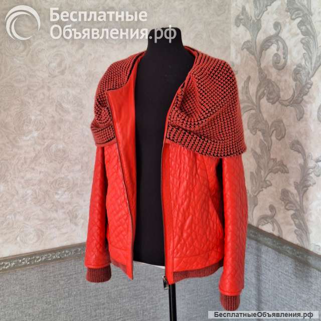 Куртка кожаная, женская 44