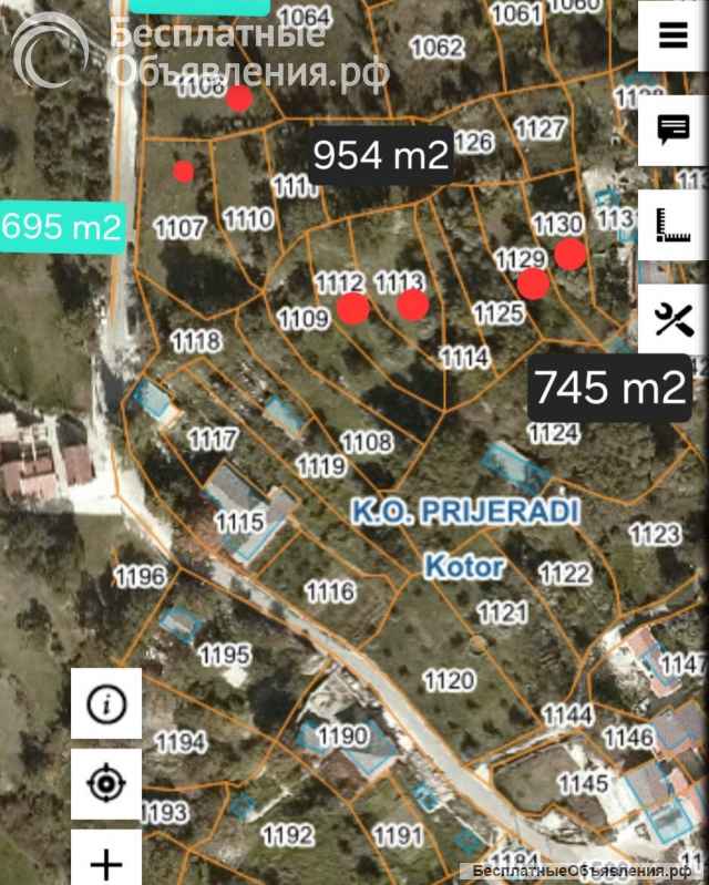 Земля на продажу - Грбаль, Черногория
