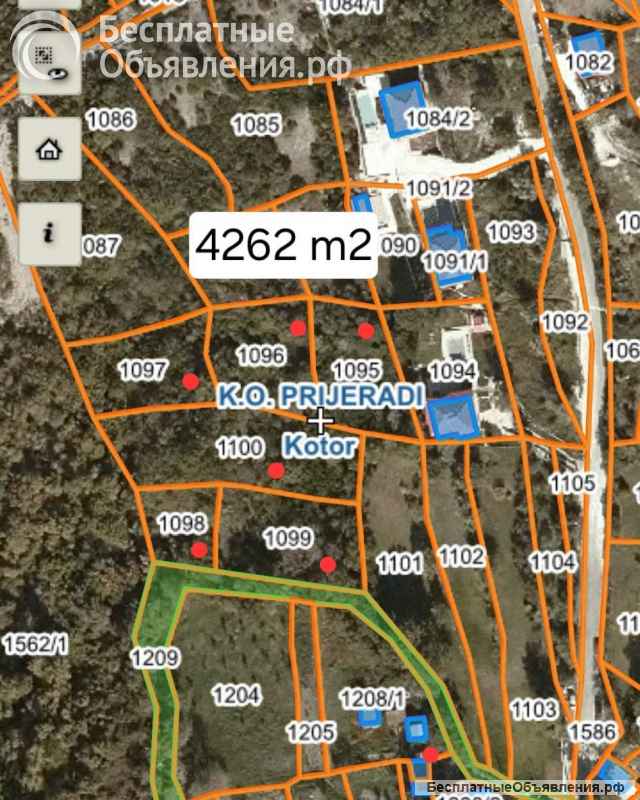 Земля на продажу - Грбаль, Черногория