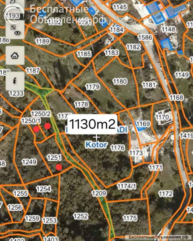 Земля на продажу - Грбаль, Черногория