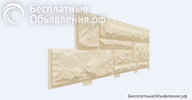 Панели для облицовки цоколя коллекции Доломит, цвет бежевый