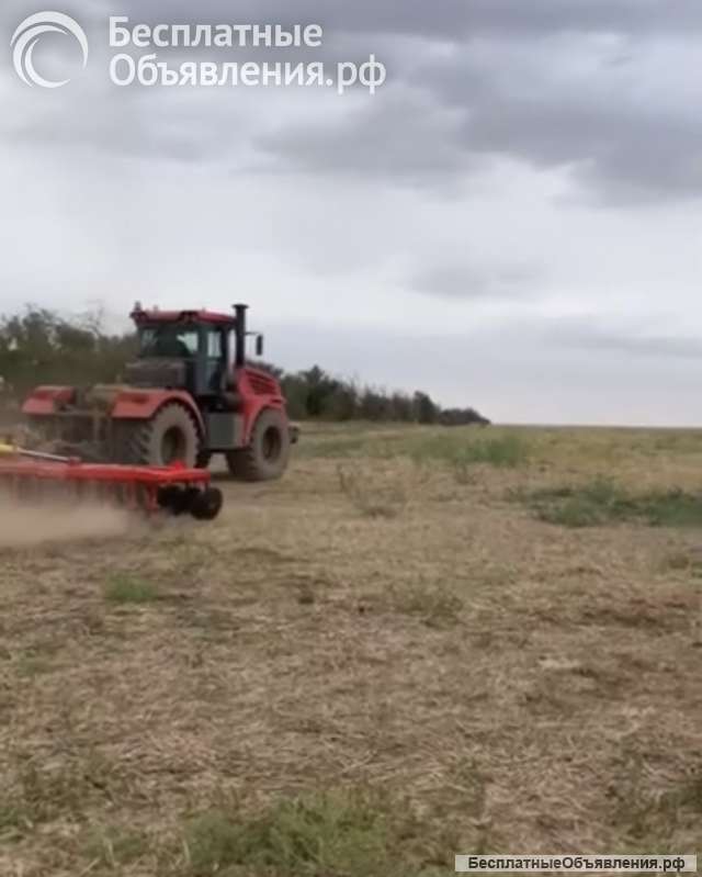 Вспашка земли, дискование