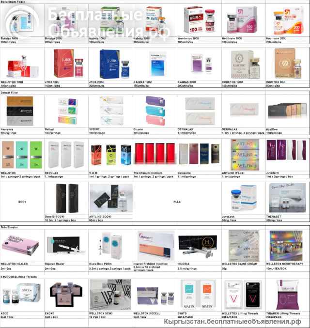 Филлеры, ботулотоксины, скин-бустеры, мезонити и другие